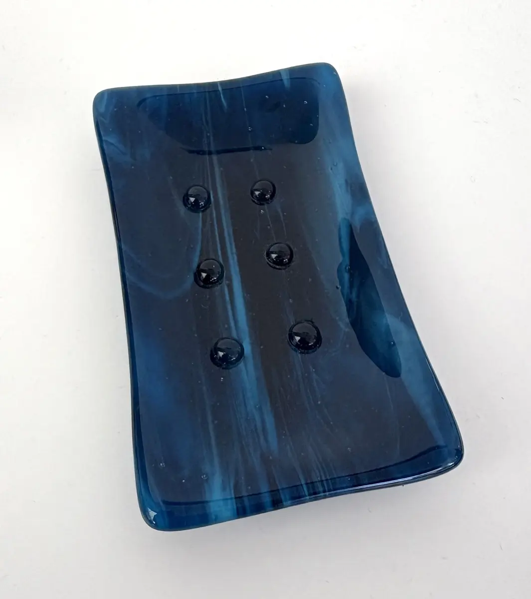 Blue glacial soap dish £22.00.
